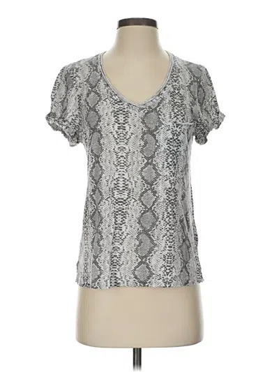 Pre-owned T.la Short Sleeve T-shirt In Silver