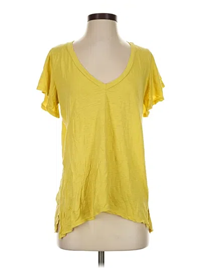 Pre-owned T.la Short Sleeve T-shirt In Yellow