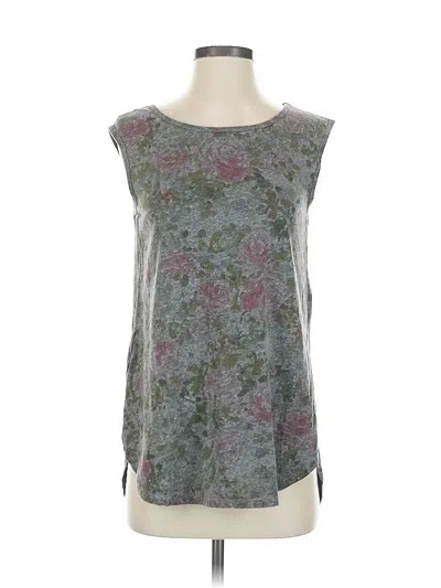 Pre-owned T.la Sleeveless Blouse In Gray