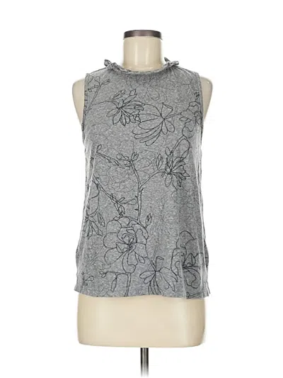 Pre-owned T.la Sleeveless Blouse In Gray