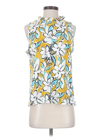 Pre-owned T.la Sleeveless Blouse In Yellow