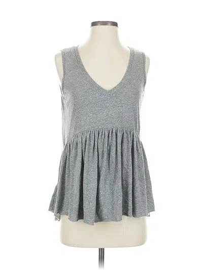 Pre-owned T.la Sleeveless Top Gray Sweetheart Neckline Tops