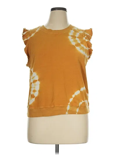 Pre-owned T.la Sleeveless Top Orange Cowl Neck Tops