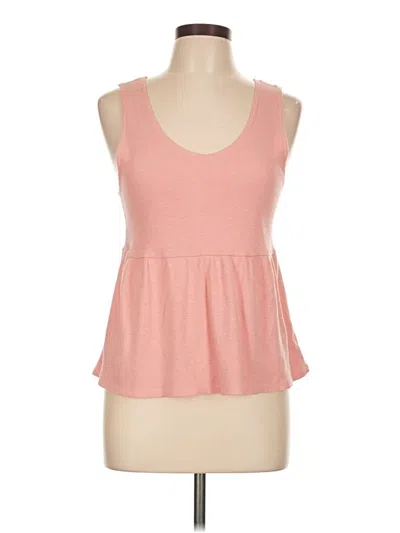 Pre-owned T.la Sleeveless Top Pink Sweetheart Neckline Tops