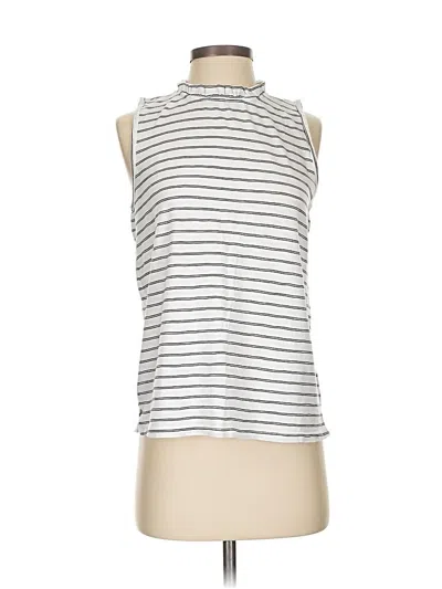 Pre-owned T.la Sleeveless Top Silver Cowl Neck Tops