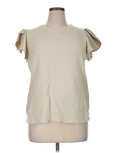 Pre-owned T.la Sleeveless T-shirt In Brown