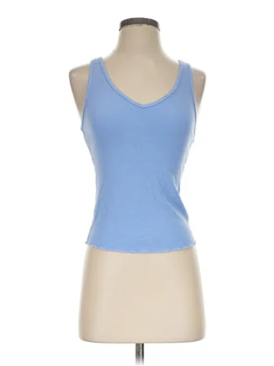 Pre-owned T.la Tank Top Blue Strapless Neckline Tops