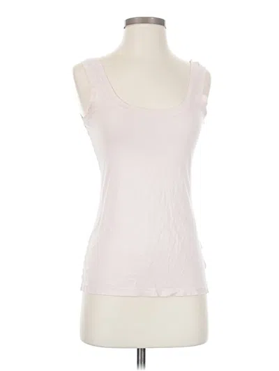 Pre-owned T.la Tank Top Ivory Sweetheart Neckline Tops