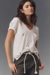 T.la The Lars Classic V-neck Tee By T. La In Beige
