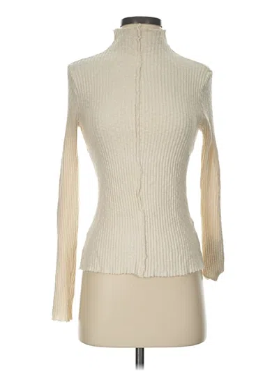 Pre-owned T.la Turtleneck Sweater In Ivory