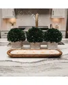 Tlc Candle Co. Harvest 5-wick Hand Carved Dough Bowl Decor Candle In Natural
