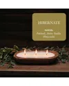 Tlc Candle Co. Hibernate 3-wick Hand Carved Dough Bowl Décor Candle In Natural