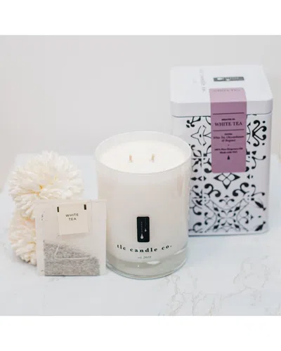 Tlc Candle Co. White Tea 11oz Glass Jar Luxury 2-wick Candle