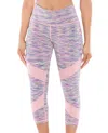 Tlf Apparel Space Edge Capri Leggings In Cake In Multi