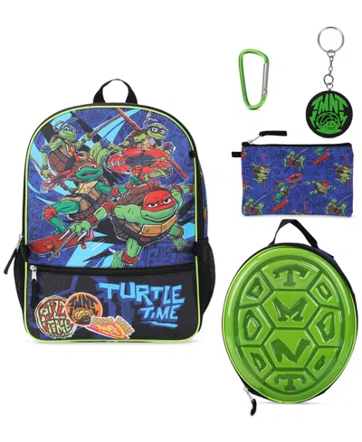 Tmnt Teenage Mutant Ninja Turtles 5-piece Backpack Set In Blue