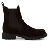 Tmrs Tamaris Womens Mocca Brown Leather Classic High Chelsea Ankle Boots