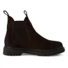 Tmrs Tamaris Womens Mocca Brown Suede Leather Classic Chelsea Ankle Boots In Brown