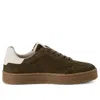 Tmrs Tamaris Womens Olive Green Suede Leather Fashion Lace Up Sneakers