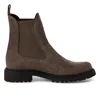 Tmrs Tamaris Womens Taupe Brown Leather Classic High Chelsea Ankle Boots