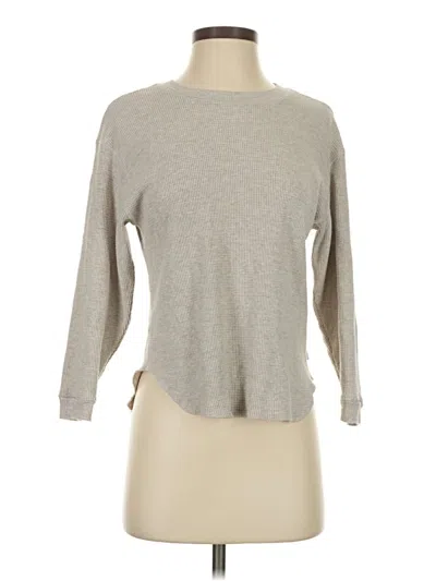 Pre-owned Tna 3/4 Sleeve T-shirt In Gray