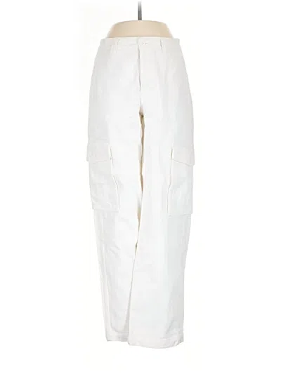 Pre-owned Tna Cargo Pants In White