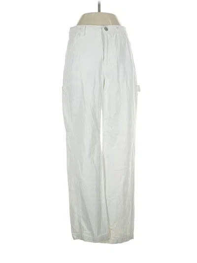 Pre-owned Tna Cargo Pants In White