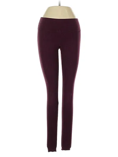 Pre-owned Tna Casual Pants In Burgundy