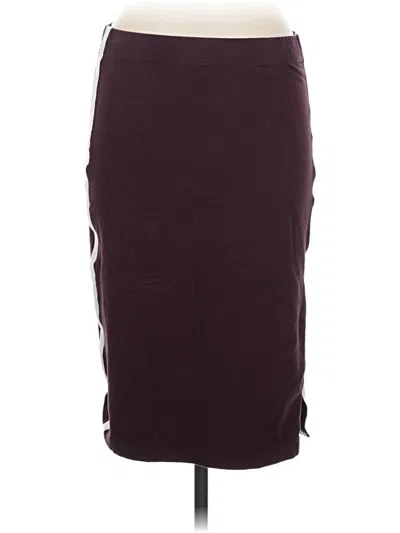 Pre-owned Tna Casual Skirt In Burgundy