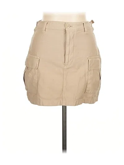 Pre-owned Tna Casual Skirt In Tan