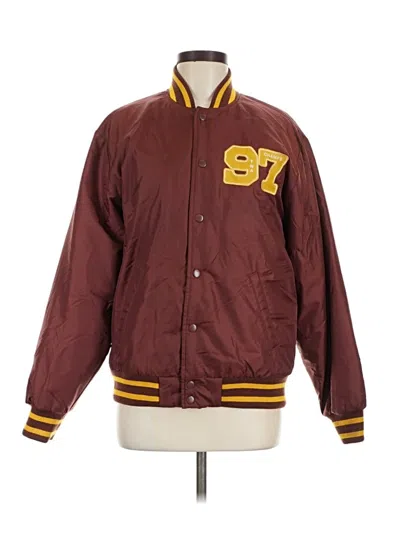 Pre-owned Tna Jacket In Burgundy