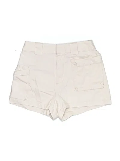 Pre-owned Tna Khaki Shorts In Ivory