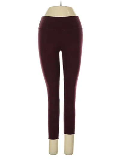 Pre-owned Tna Leggings In Burgundy