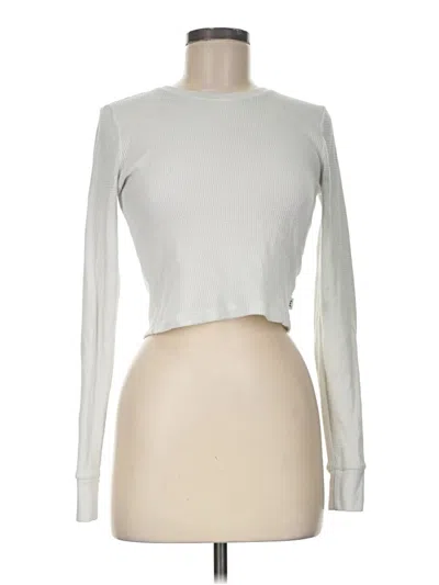 Pre-owned Tna Long Sleeve Top Ivory Turtleneck Tops
