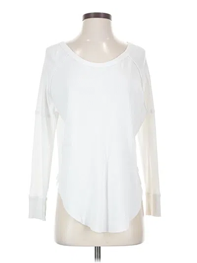 Pre-owned Tna Long Sleeve Top White Boatneck Tops