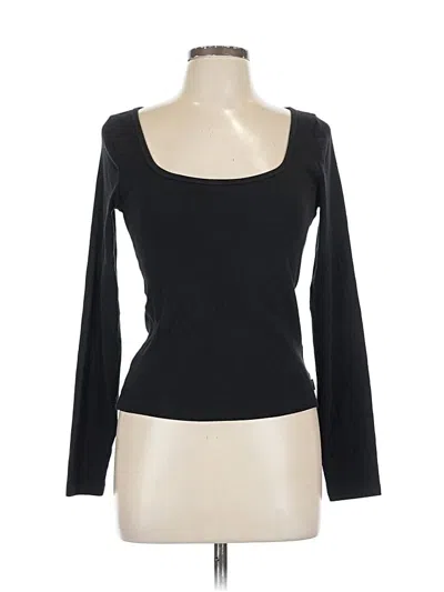 Pre-owned Tna Long Sleeve T-shirt In Black