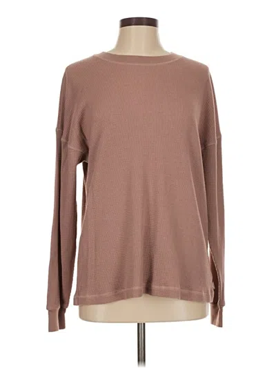 Pre-owned Tna Long Sleeve T-shirt In Brown