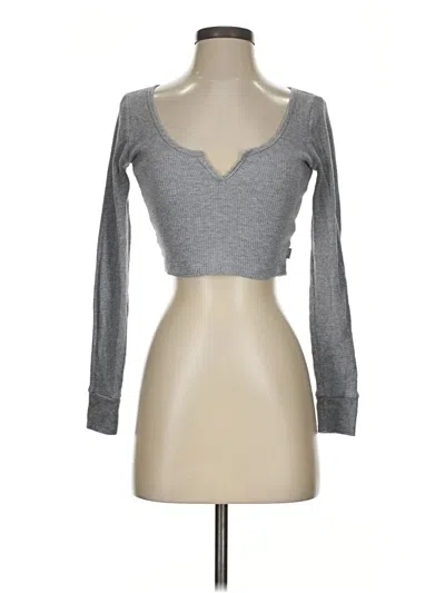 Pre-owned Tna Long Sleeve T-shirt In Gray