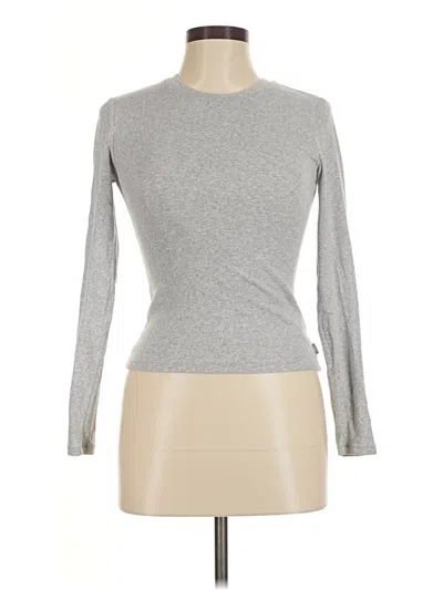 Pre-owned Tna Long Sleeve T-shirt In Gray