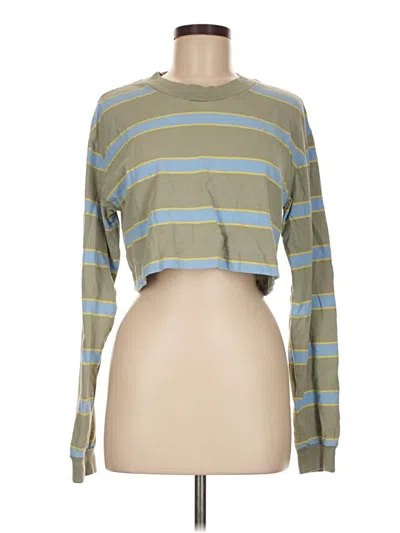 Pre-owned Tna Long Sleeve T-shirt In Green