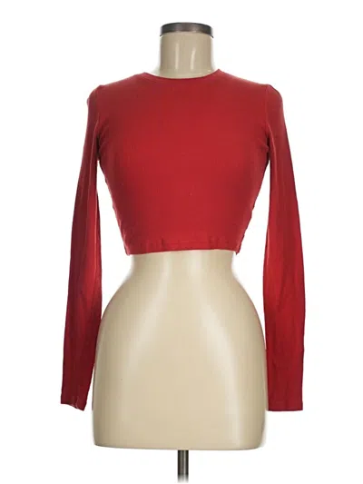 Pre-owned Tna Long Sleeve T-shirt In Red