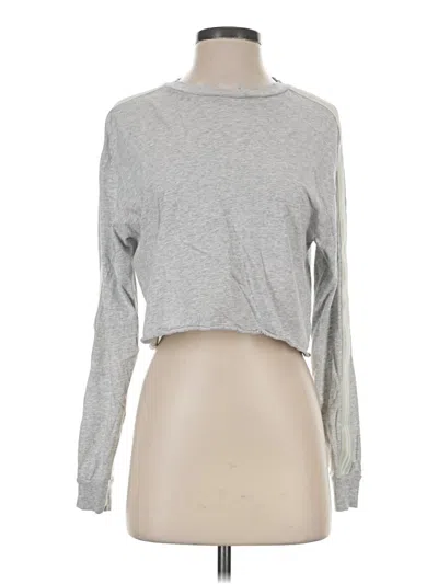 Pre-owned Tna Long Sleeve T-shirt In Silver