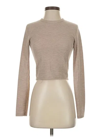 Pre-owned Tna Long Sleeve Turtleneck In Brown