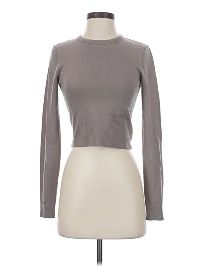 Pre-owned Tna Long Sleeve Turtleneck In Gray