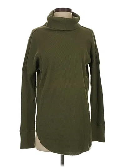 Pre-owned Tna Long Sleeve Turtleneck In Green