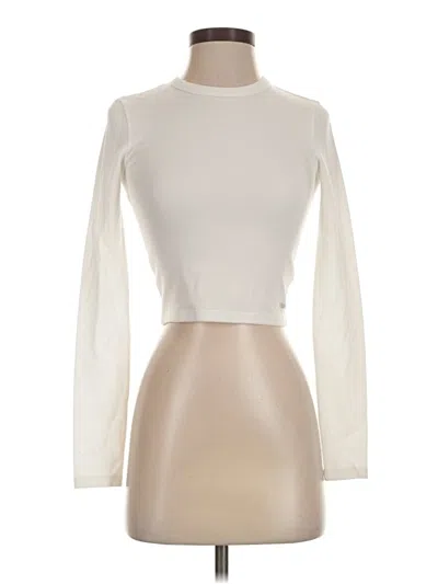 Pre-owned Tna Long Sleeve Turtleneck In Ivory