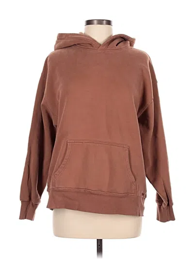 Pre-owned Tna Pullover Hoodie In Brown