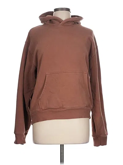Pre-owned Tna Pullover Hoodie In Brown