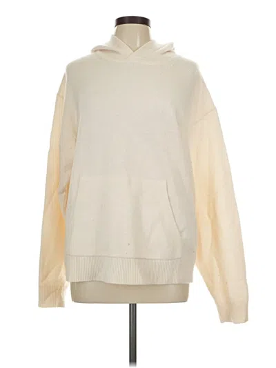 Pre-owned Tna Pullover Hoodie In Ivory