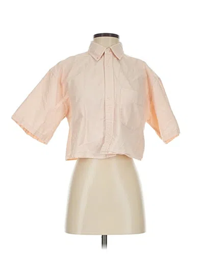 Pre-owned Tna Short Sleeve Blouse In Pink