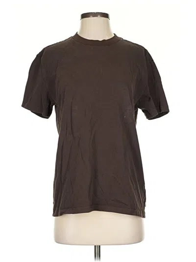 Pre-owned Tna Short Sleeve T-shirt In Brown